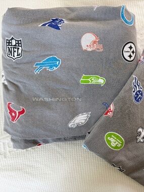 Pottery Barn Teen Sheets - NFL Football themed, Twin sized